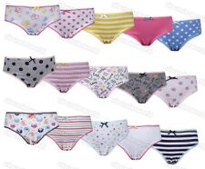 Girls Underwear Briefs 5 Pairs Cotton Pants Kids Childrens Multipack Knickers