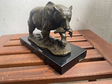 Bronze sculpture of a bear