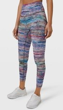 Lululemon Leggings Wunder Train Size UK Size 8 Digital Oasis Multicolour Pattern