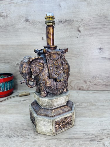 Vintage elephant lamp - lamp, ornate