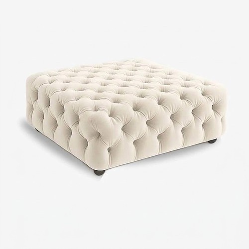 Diamond tufted velvet ottoman - tufted,