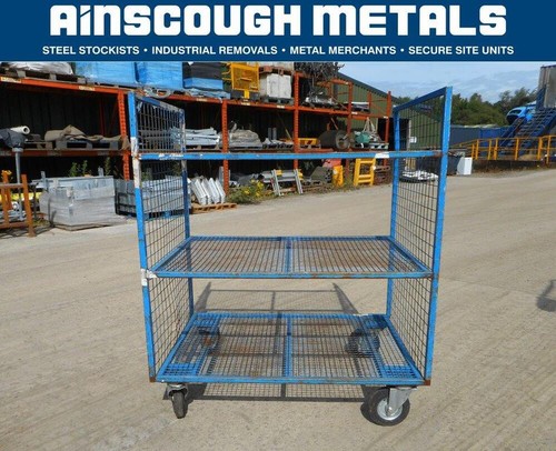 Used blue trolley - blue, 1270mm