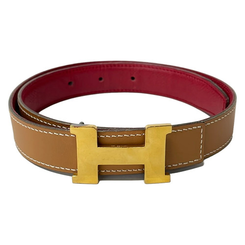 Hermes belt gold - h,