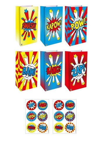 Superhero birthday paper gift - superhero,