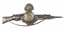 World War One The Royal Scots Fusiliers Regiment Rifle Silver Sweetheart Badge