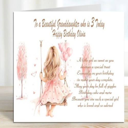 Personalised girls birthday - girls,