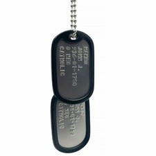 JOHN RAMBO Military Dog Tags