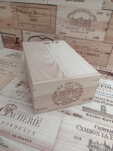 Wooden wine box crate - wooden,