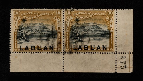 Labuan 1897 18c - 18c,, corner