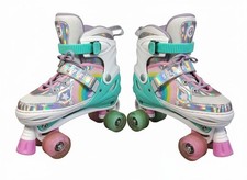 Sulifeel Quad Kids Roller Skates 4 Wheel Light Up -Youth Large Adjustable 3.5-6
