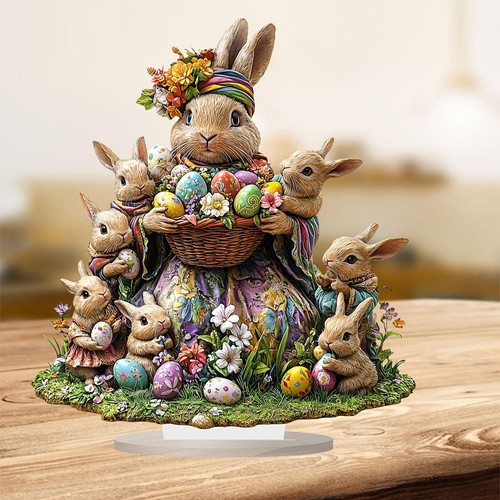 Easter bunny egg statue - egg,