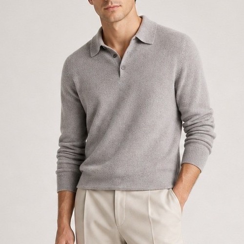 Quince polo sweater 100 - quince,