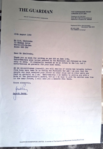 Falkland islands 1982 letter - falkland,