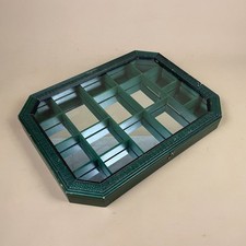 Vintage Green Wood Glass