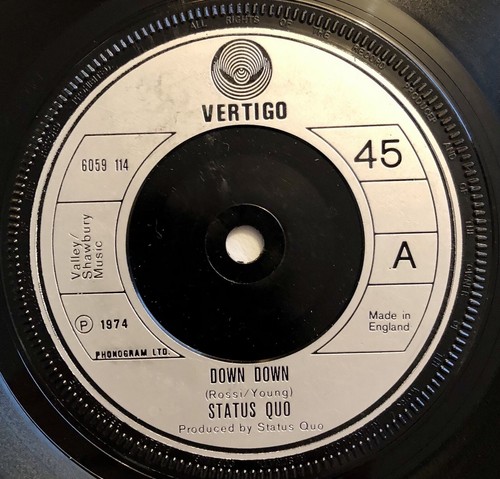 Status quo down - down, b/w