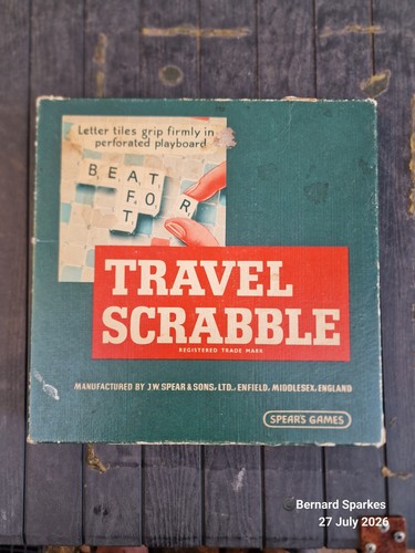 Travel scrabble board - travel,
