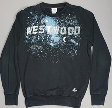Vivienne Westwood Jumper Mens Large Black Galaxy Print Logo Pullover Sweatshirt