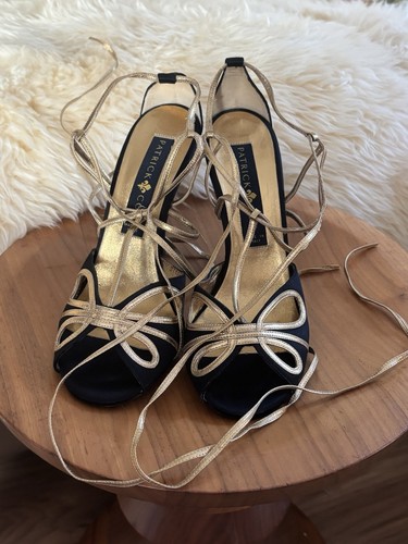 Patrick cox black gold - black/gold, satin