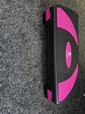 MAXSTRENGTH Adjustable 2-Level Aerobic Stepper Gym Fitness Yoga Step