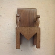 Dolls House Handmade Wooden Chair Over 80 Years Old 