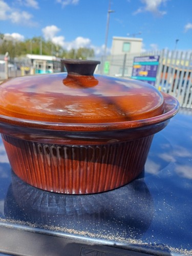Tower large brown casserole - brown,