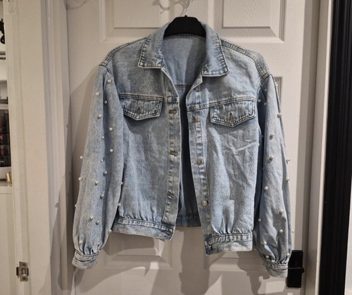 Ladies denim jacket balloon - ladies,