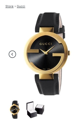 Gucci unisex black leather - gucci,