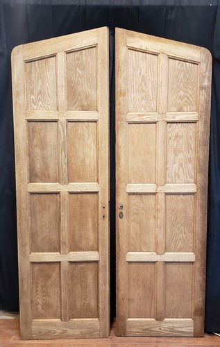Pair solid oak panel - of,