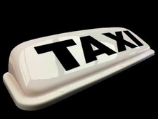 Lettercraft 24" LED Illuminated Magnetic Taxi Roof Top Sign - White - Free P&P