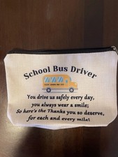 School Bus Driver Makeup Bag