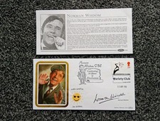 Norman Wisdom Signed First Day Cover