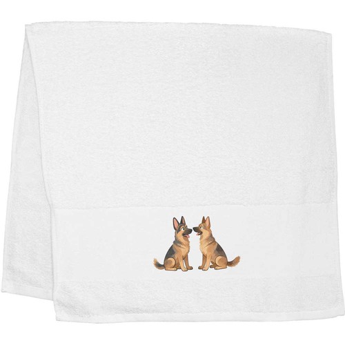 German shepherd pair - shepherd, hand