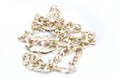 9ct yellow gold - yellow, curb