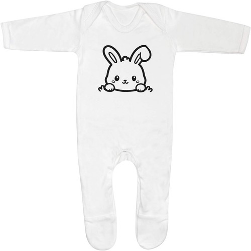 Cute peeking bunny baby - peeking,