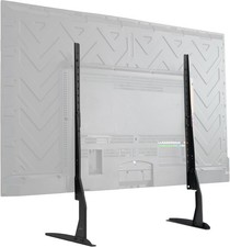 VIVO Universal LCD Flat Screen TV Table Top VESA Mount Stand Black | Base fits 2