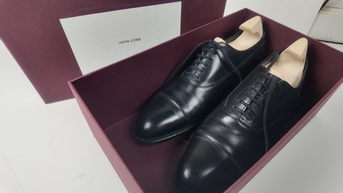 Oxford black leather john lobb - leather,