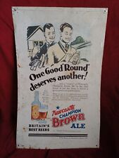 Large Newcastle Brown Ale Sign