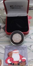 2018 GIBRALTAR SILVER PROOF PIEDFORT FIFTY PENCE FATHER CHRISTMAS COIN