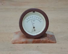 Vintage Rotatherm desktop thermometer mounted on granite mount