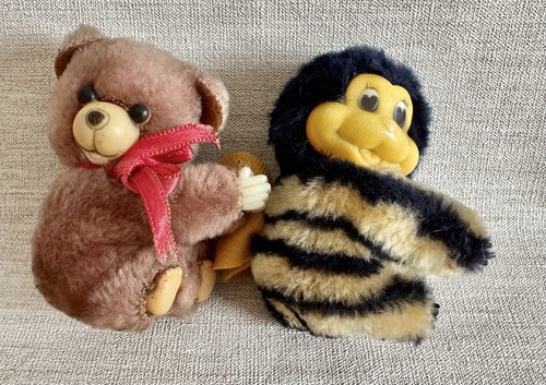 Bee teddy toy vintage - &,