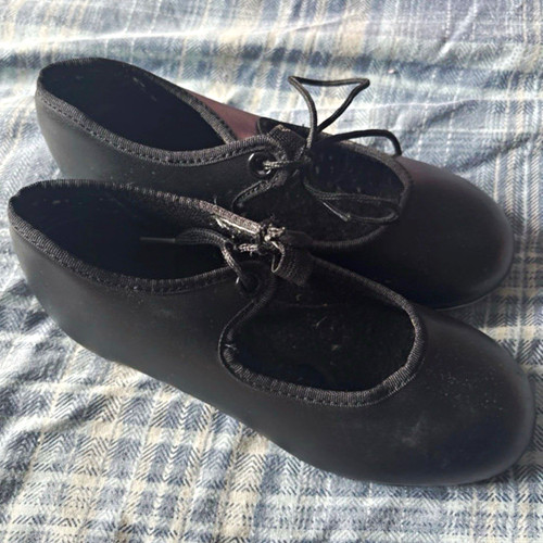Capezio black leather lace - capezio, lace-up