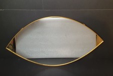 Vintage Eye Shape Mirror Brass Frame Wall Hanging Unusual Eye Shape Home Design