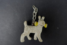 Vintage Tintin Herge Lonbard Snowy Key Ring
