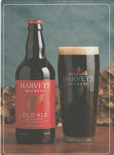 Beer mat harveys brewery - brewery,