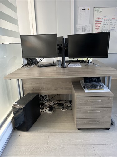 Office desk and under - and, 3