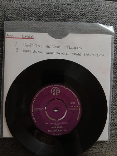Emile ford don tell - don’t,