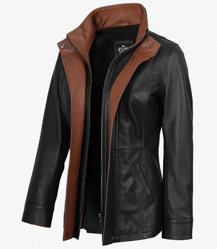 Women wide lapel black - wide,