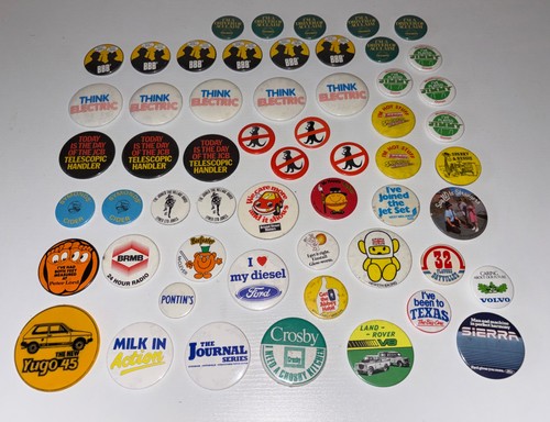 Vintage pin badge collection - vintage,