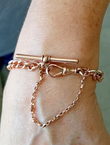 9ct rose gold curb - curb, chain