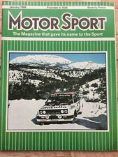 Motor Sport Magazine - January 1984 - Lancia Delta HF, RAC Rally, Lancia VX Coup